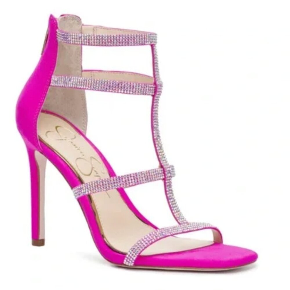 NEW Jessica Simpson Women's Oliana Embellished Heeled Sandal